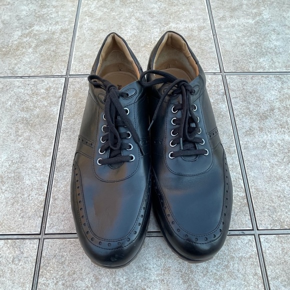 Johnston Murphy Men's Shoe Size 13 Black Leather Lace Up - Picture 1 of 11
